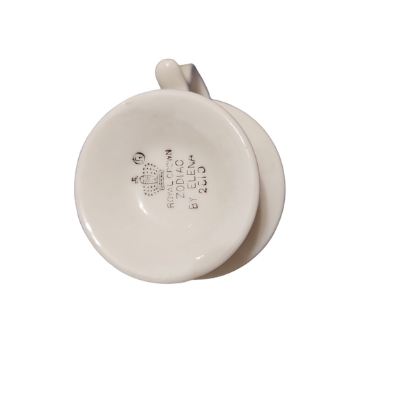 Smug Mugs Aries Zodiac Royal Crown Arnart By Elena Vintage Coffee Cup 15" - Picture 4 of 6